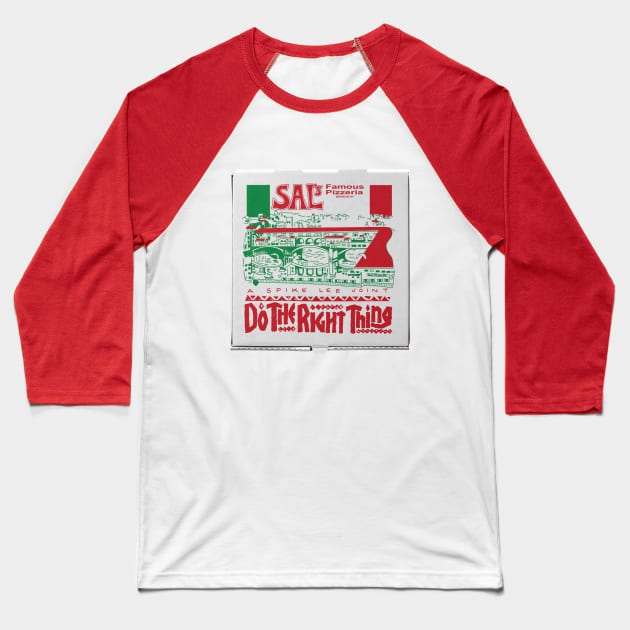 DO THE RIGHT THING / Sal's / ORIGINAL PIZZA BOX Baseball T-Shirt by Jey13